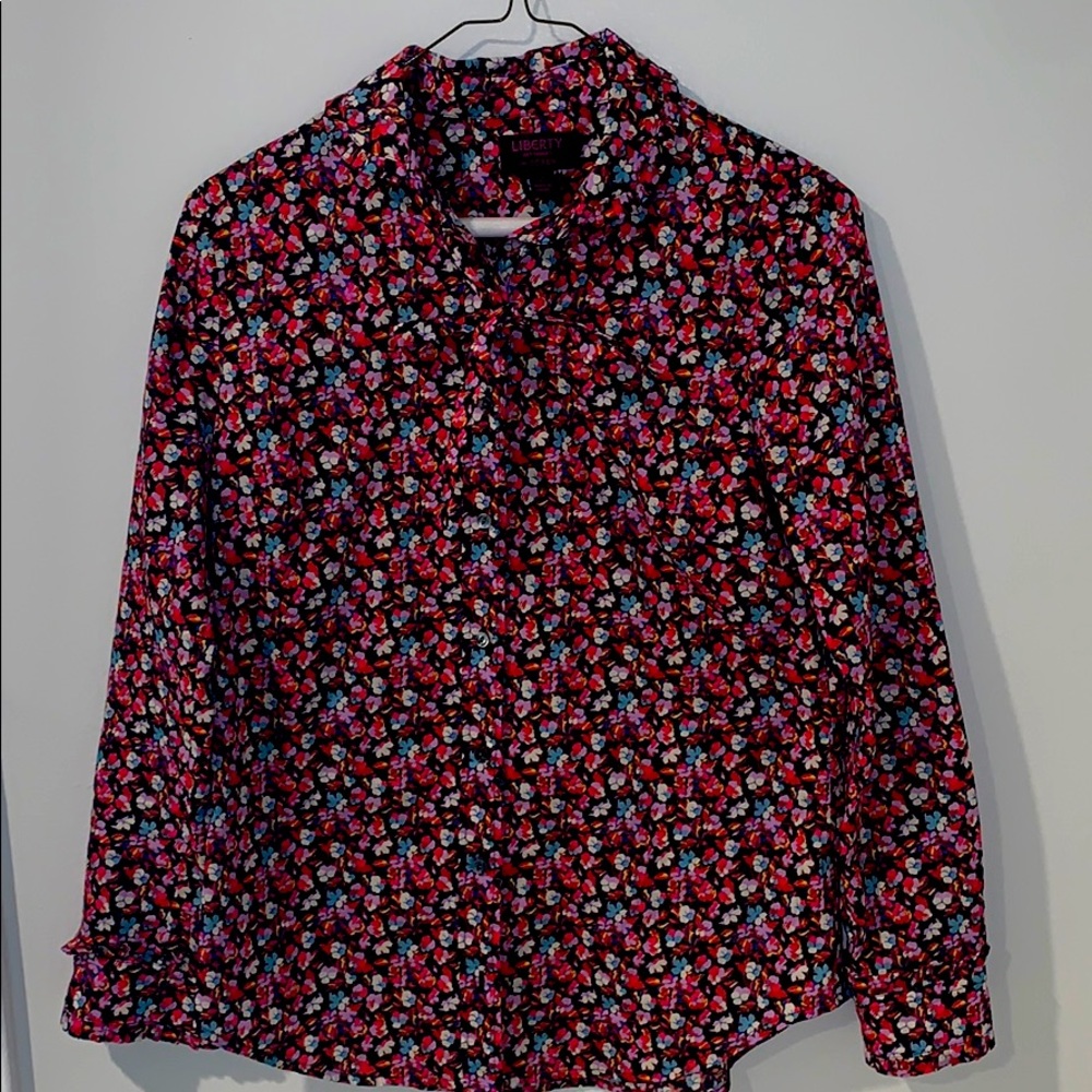 Liberty for J.Crew floral cotton blouse - Picture 3 of 5